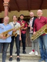 27.06.21Alicja Kras, Jakub Krasoń, Anna Mirkowska, Henryk Wezner (saksofon)& Jan Wezner (perkusja)